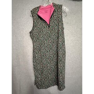 Tribal Sport Dress Womens Petite Small Animal Print Golf Sleeveless Zip